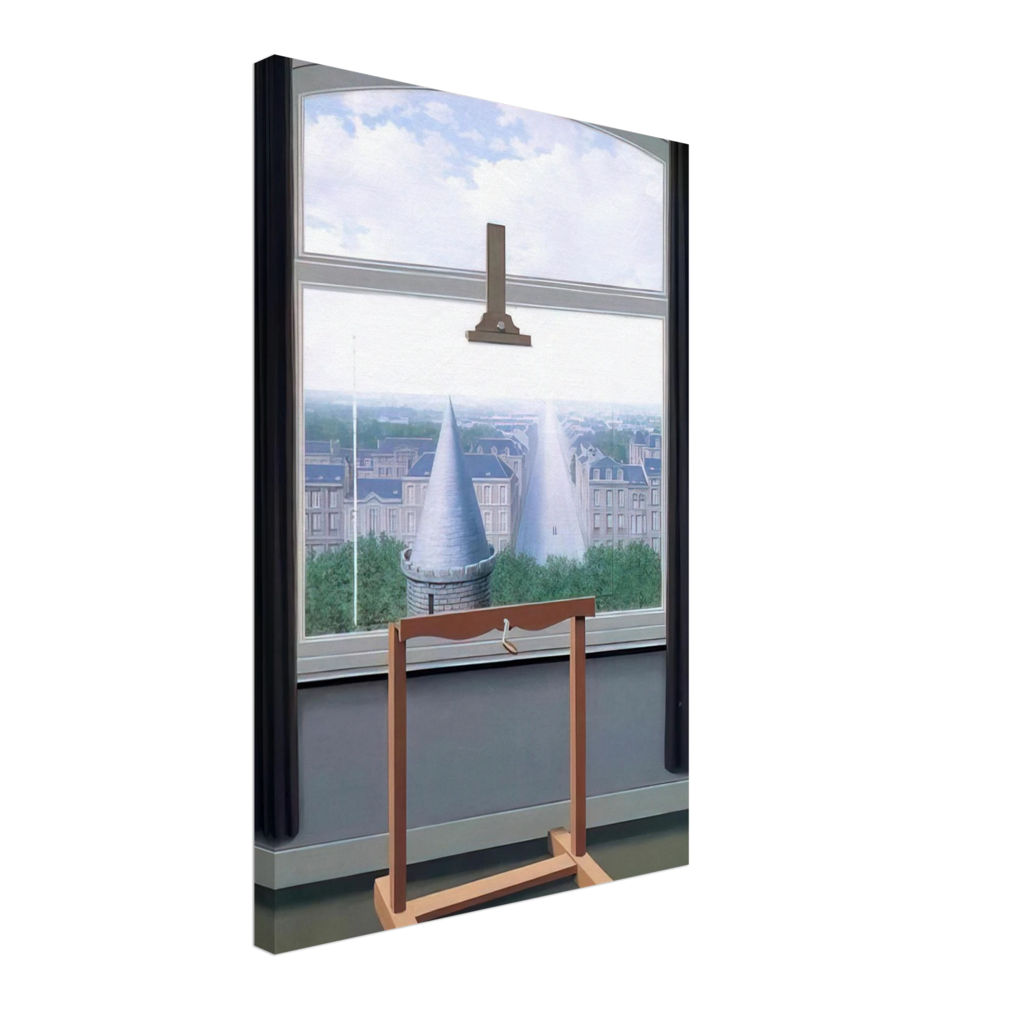 Rene Magritte - WHERE EUCLIDE WALKED 1955 Canvas - 40x60 cm / 16x24 inches-canvas