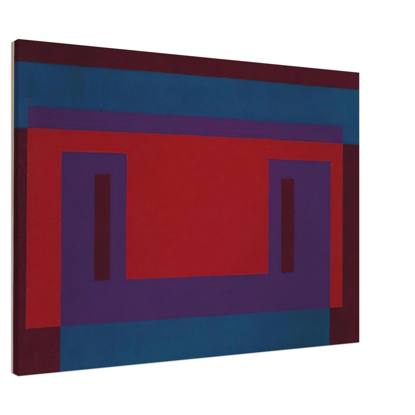 Josef Albers - RED WALL 1956 Canvas - 20x30 cm / 8x12 inches-canvas