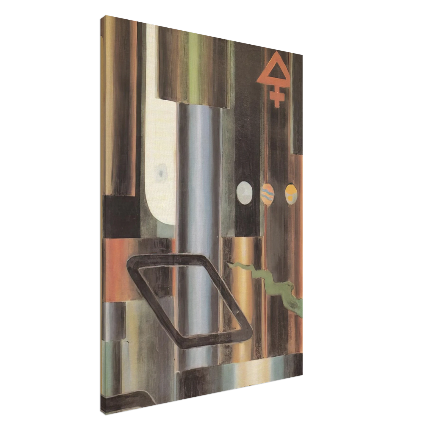 Julius Evola - La libra s'infiamma e le piramidi - 1921 Canvas - 20x30 cm / 8x12 inches-canvas