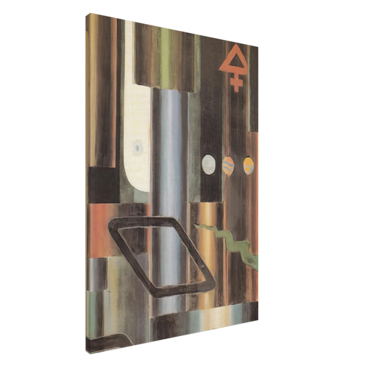 Julius Evola - La libra s'infiamma e le piramidi - 1921 Canvas - 20x30 cm / 8x12 inches-canvas