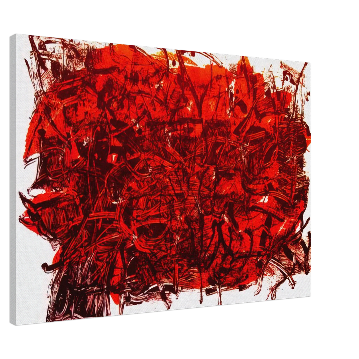 Jean-Paul Riopelle - Leaves III Canvas - 20x30 cm / 8x12 inches-canvas
