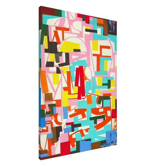 Ad Reinhardt - Untitled - 1940 Canvas - 20x30 cm / 8x12 inches-canvas