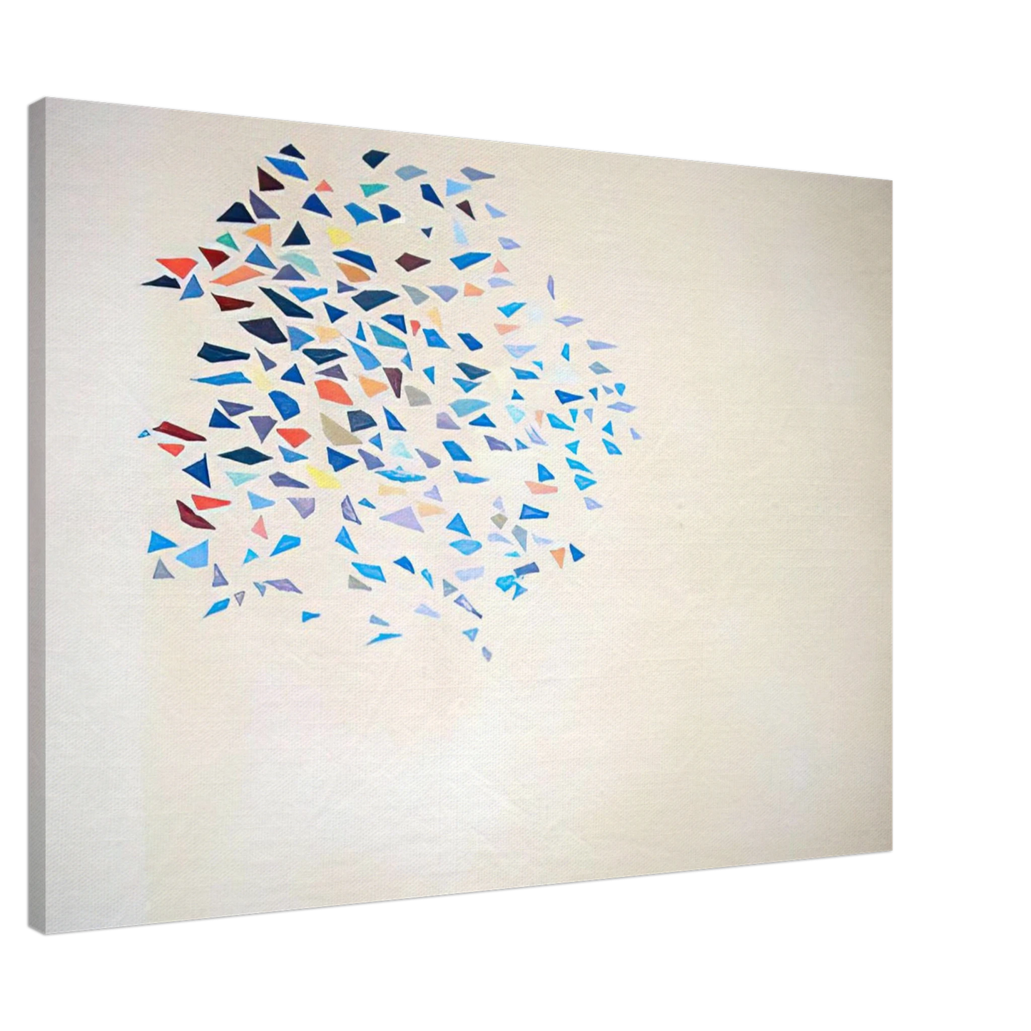 Robert Goodnough - Color Shapes - 1975 Canvas - 20x30 cm / 8x12 inches-canvas