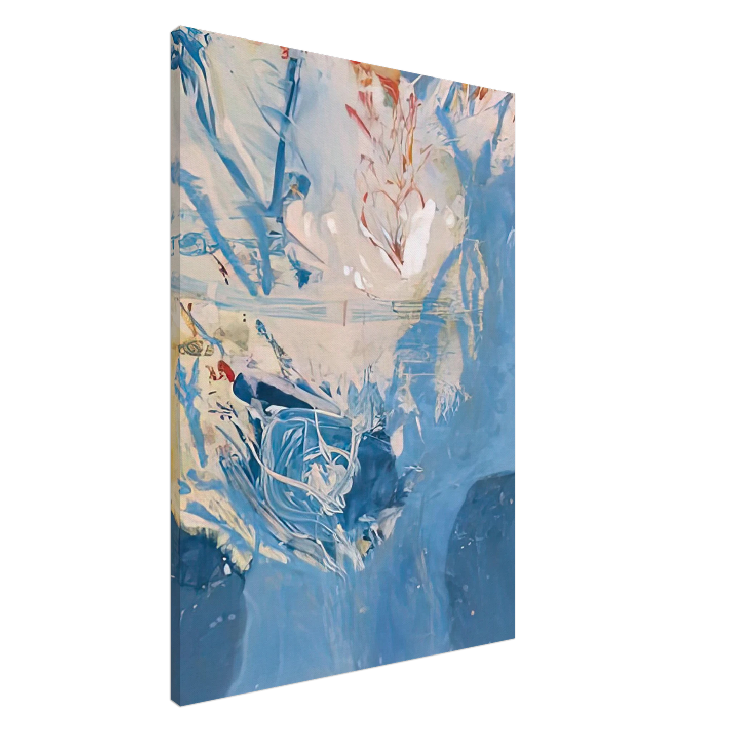 Helen Frankenthaler - Blue Territory, 1955- Canvas - 20x30 cm / 8x12 inches-canvas