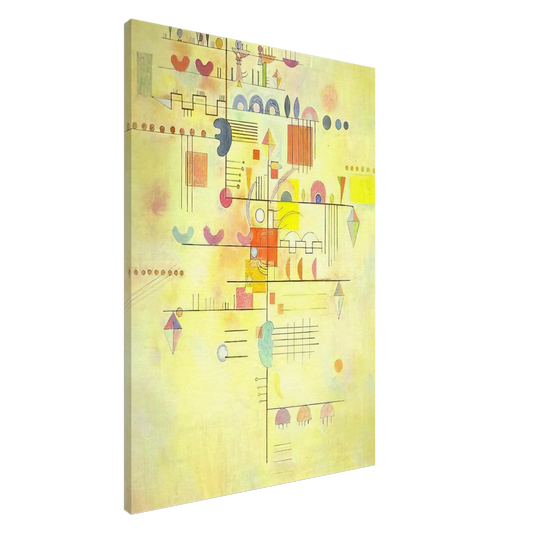 Wassily Kandinsky - GENTLE ACCENT 1934 Canvas - 20x30 cm / 8x12 inches-canvas