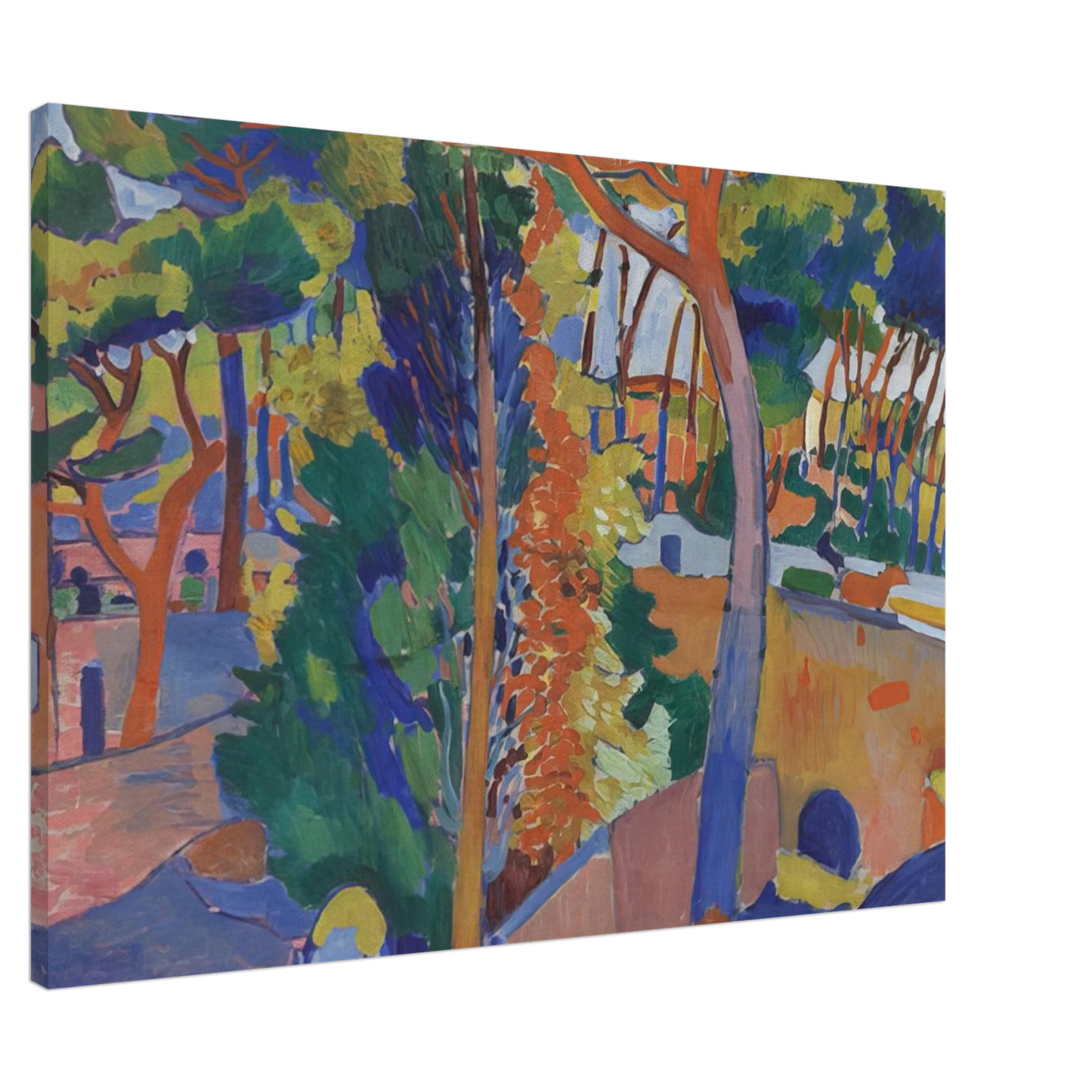 Andre Derain - BRIDGE OVER THE RIOU 1906 Canvas - 20x30 cm / 8x12 inches-canvas