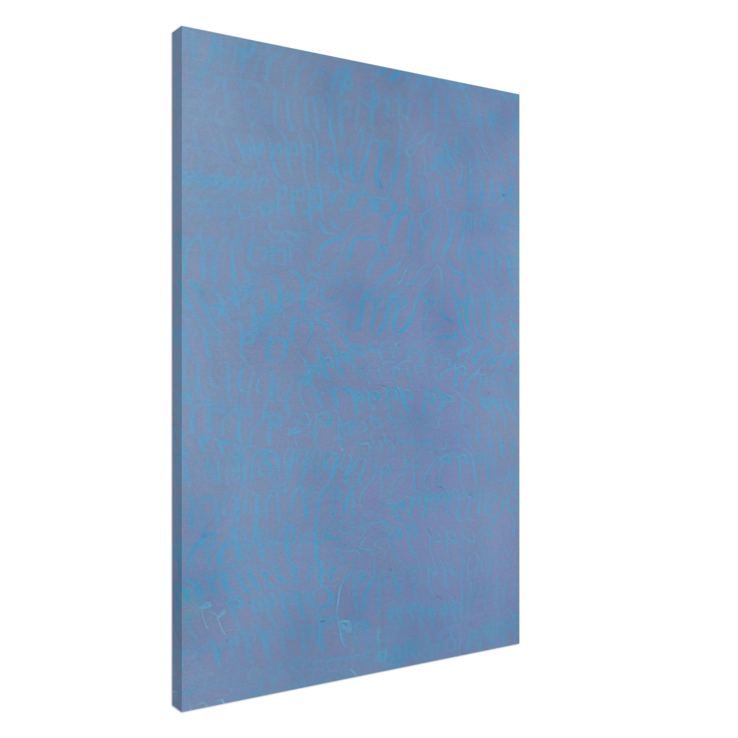 Carla Accardi - Azzurro turchese - 1964 Canvas - 20x30 cm / 8x12 inches-canvas