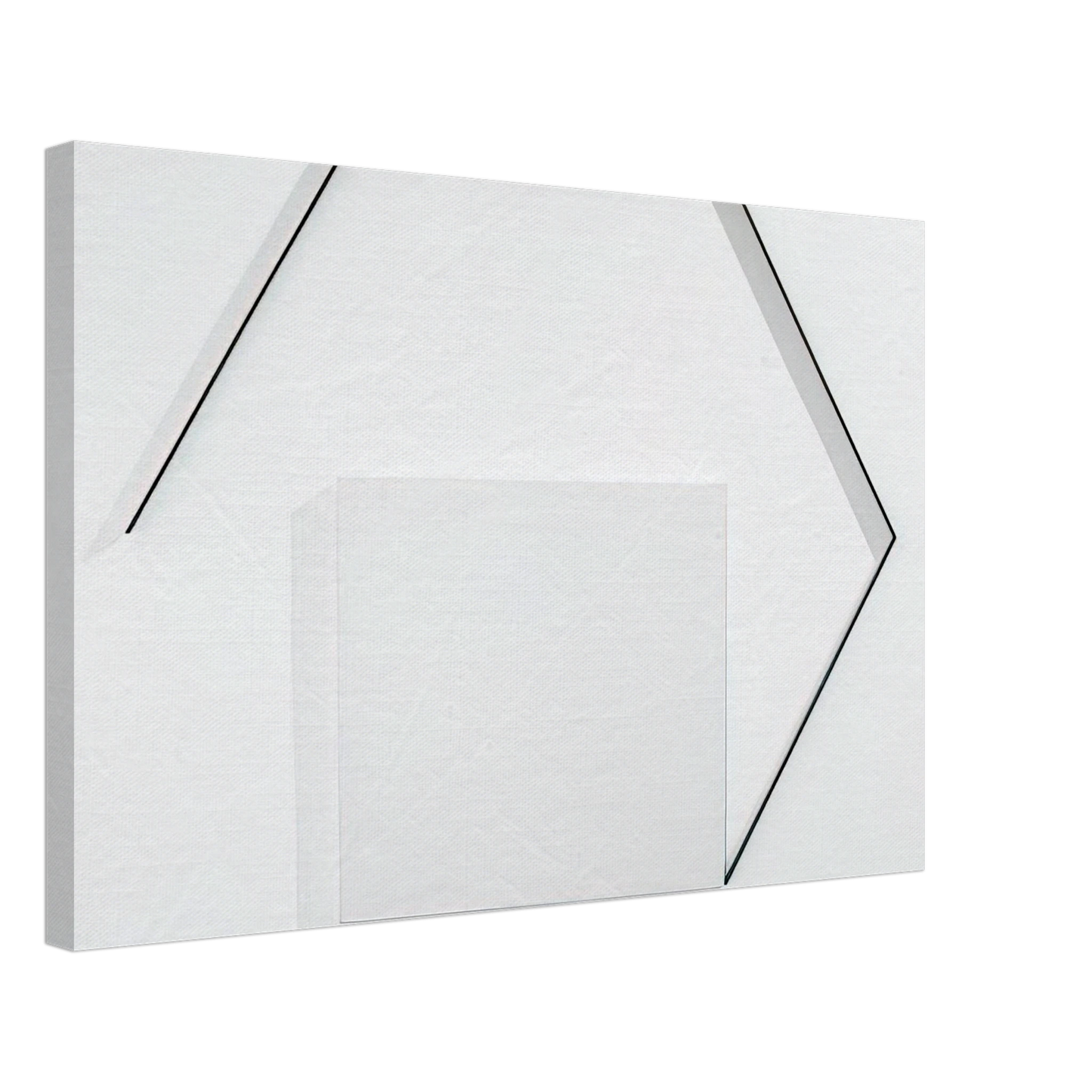 Francois Morellet - Steel-Life NÂ°43 - Minimalism Canvas - 40x60 cm / 16x24 inches-canvas