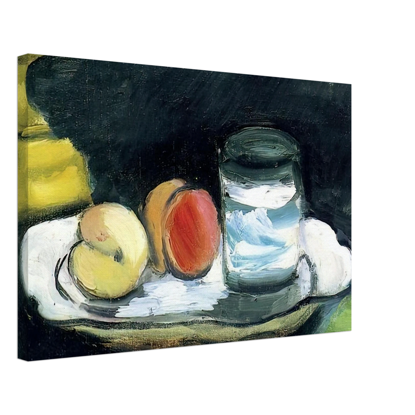 Henri Matisse - STILL LIFE PEACHES AND GLASS 1916 Canvas - 40x60 cm / 16x24 inches-canvas