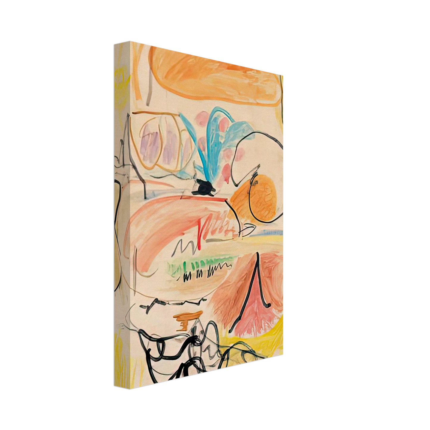 Helen Frankenthaler - Window Shade No. 1, 1952- Canvas - 70x100 cm / 28x40 inches-canvas