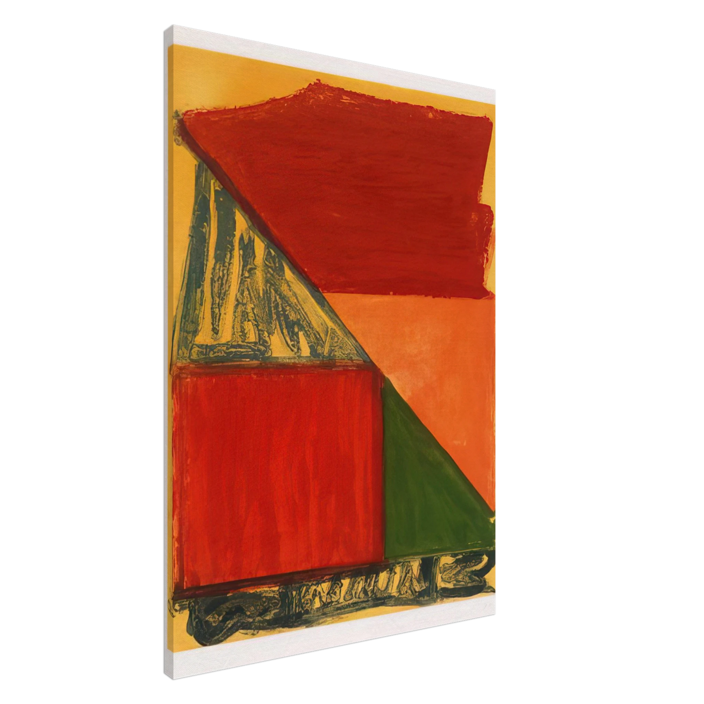 John Hoyland - Dido - 1979 Canvas - 20x30 cm / 8x12 inches-canvas