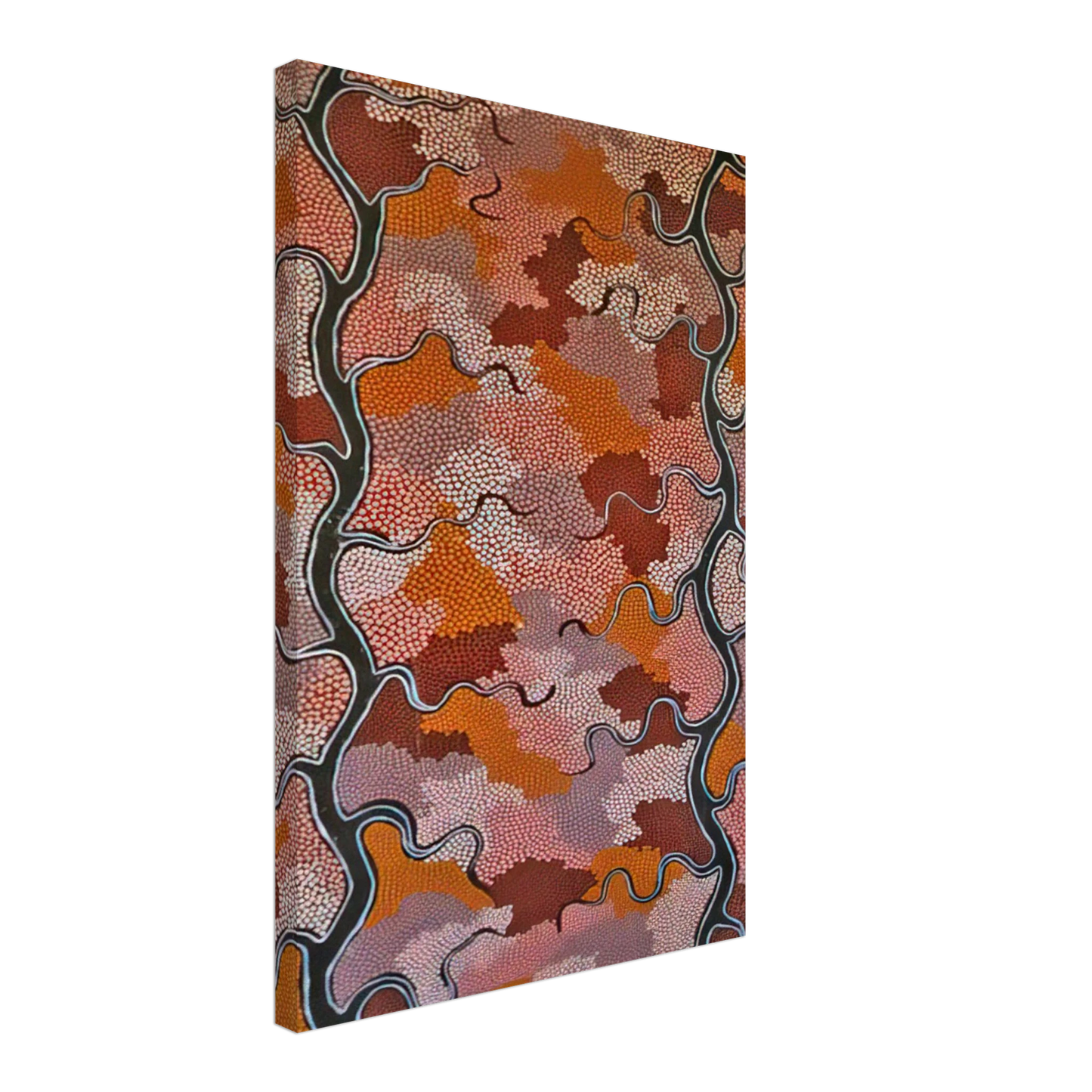 Clifford Possum Tjapaltjarri - Lightning Dreaming - 1989 Canvas - 70x100 cm / 28x40 inches-canvas