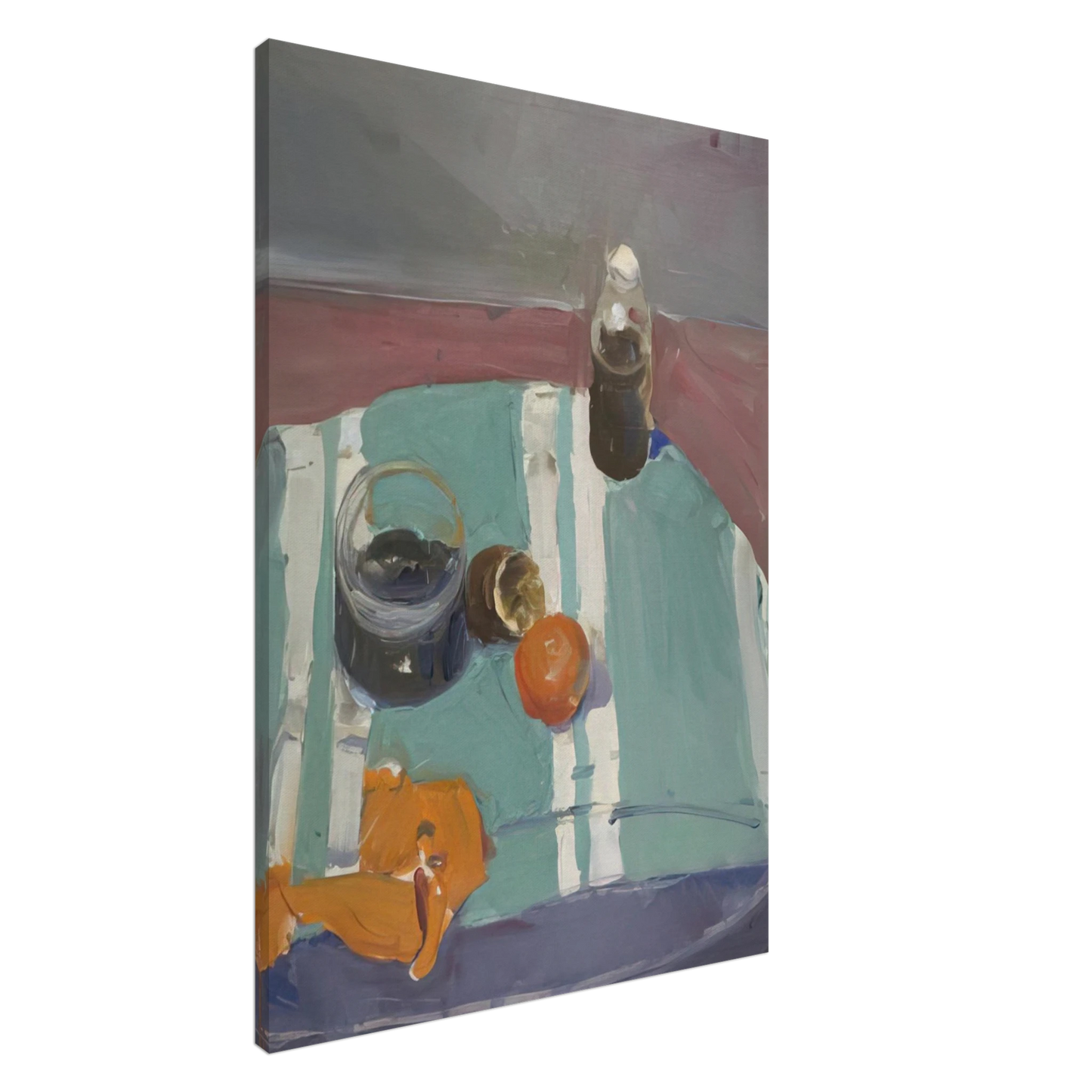 Richard Diebenkorn - Still Life with Orange Peel Canvas - 20x30 cm / 8x12 inches-canvas