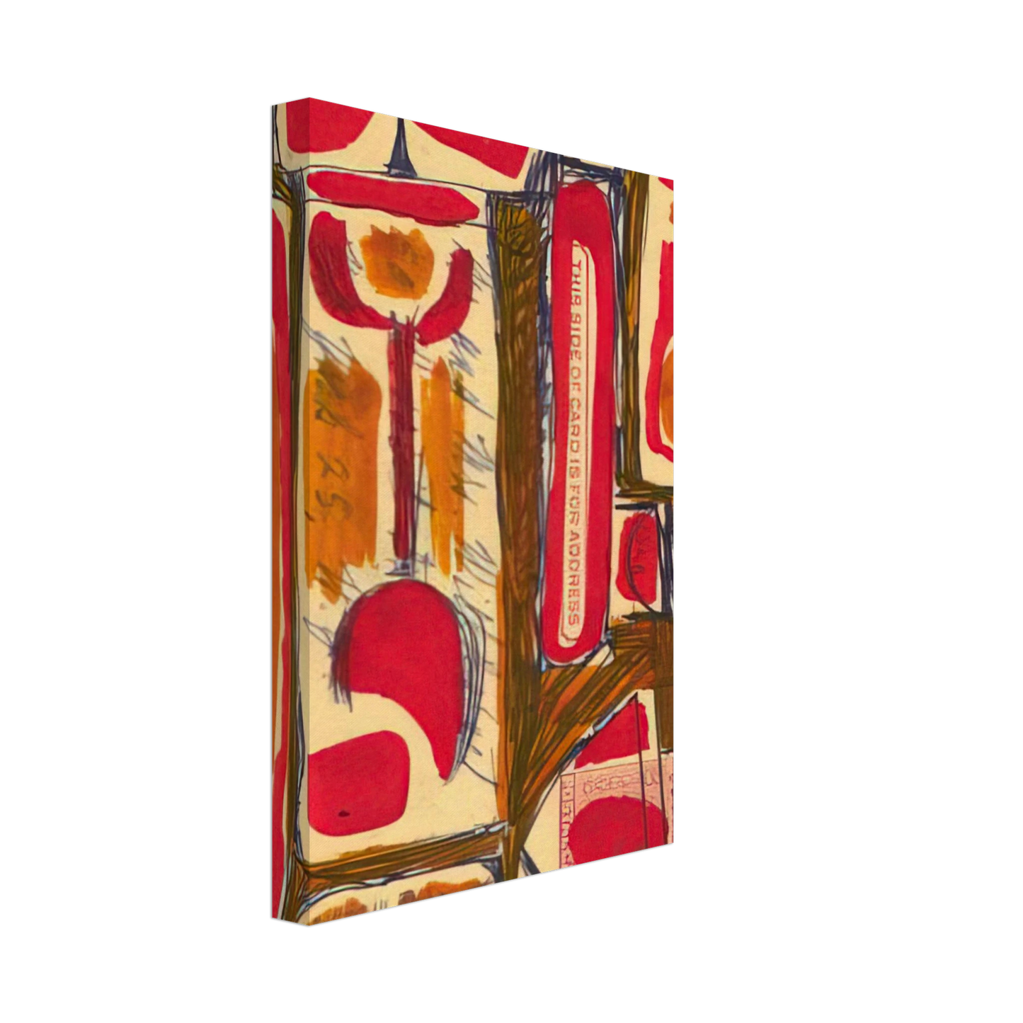 Will Barnet - Untitled - 1954 United States Canvas - 40x60 cm / 16x24 inches-canvas