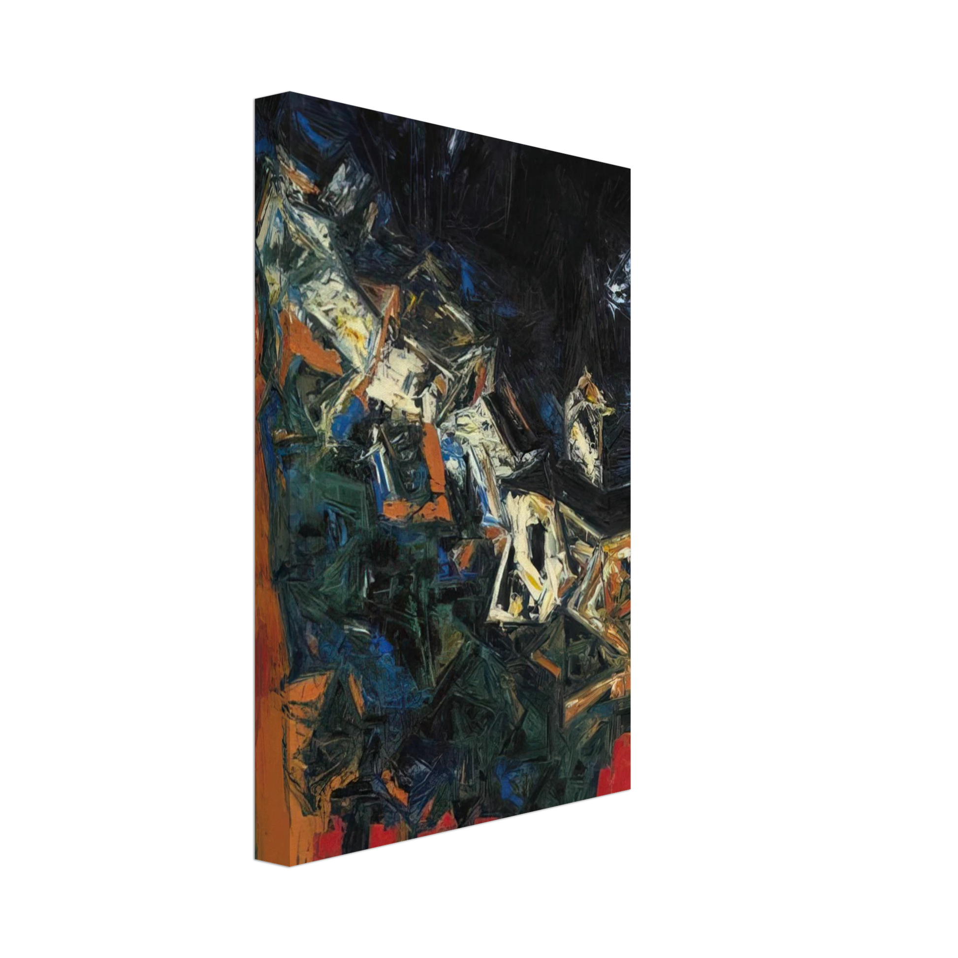 S. H. Raza - Clocher du Village - 1958 Canvas - 40x60 cm / 16x24 inches-canvas