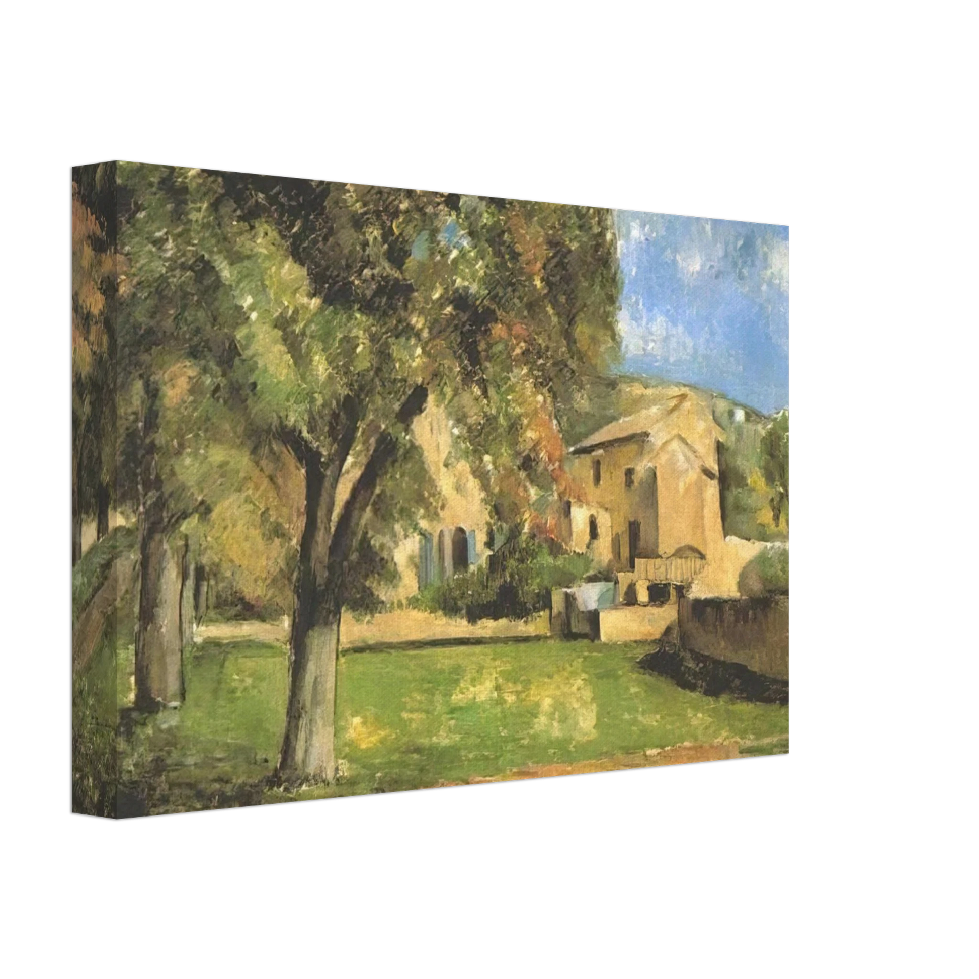 Paul Cezanne - Horse-chestnut-trees in Jas de Bouffan Canvas - 70x100 cm / 28x40 inches-canvas