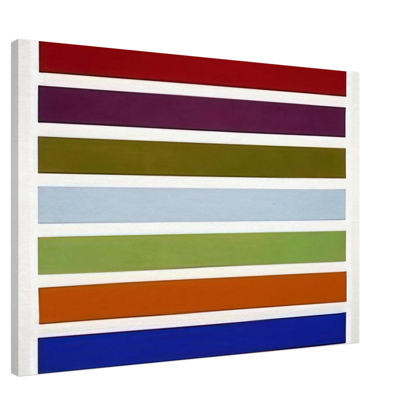 Gene Davis - Wall Stripes No. 3 - 1962 Canvas - 20x30 cm / 8x12 inches-canvas