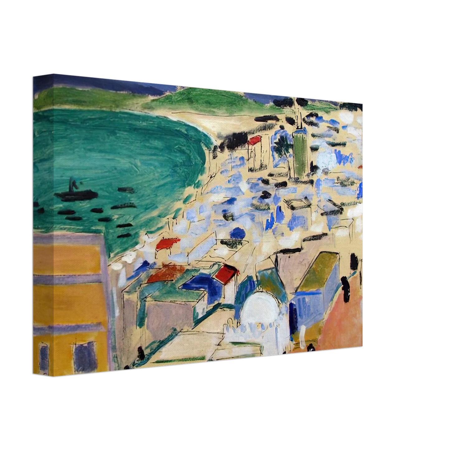 Henri Matisse - THE BAY OF TANGIER 1912 Canvas - 40x60 cm / 16x24 inches-canvas