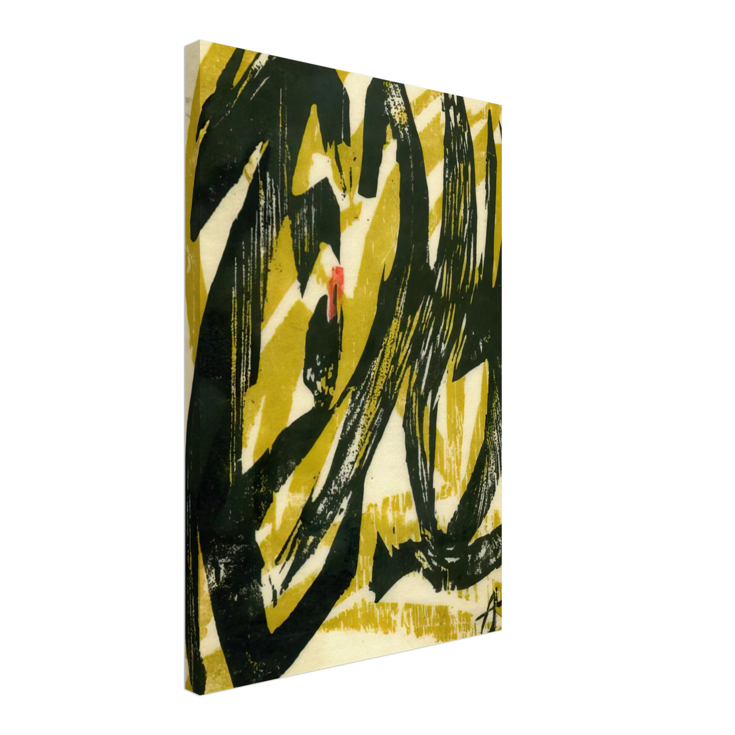 Adja Yunkers - Landscape - 1955 Canvas - 40x60 cm / 16x24 inches-canvas