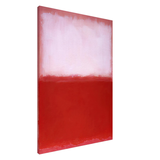 Mark Rothko - White Over Red - 1957 Canvas - 20x30 cm / 8x12 inches-canvas