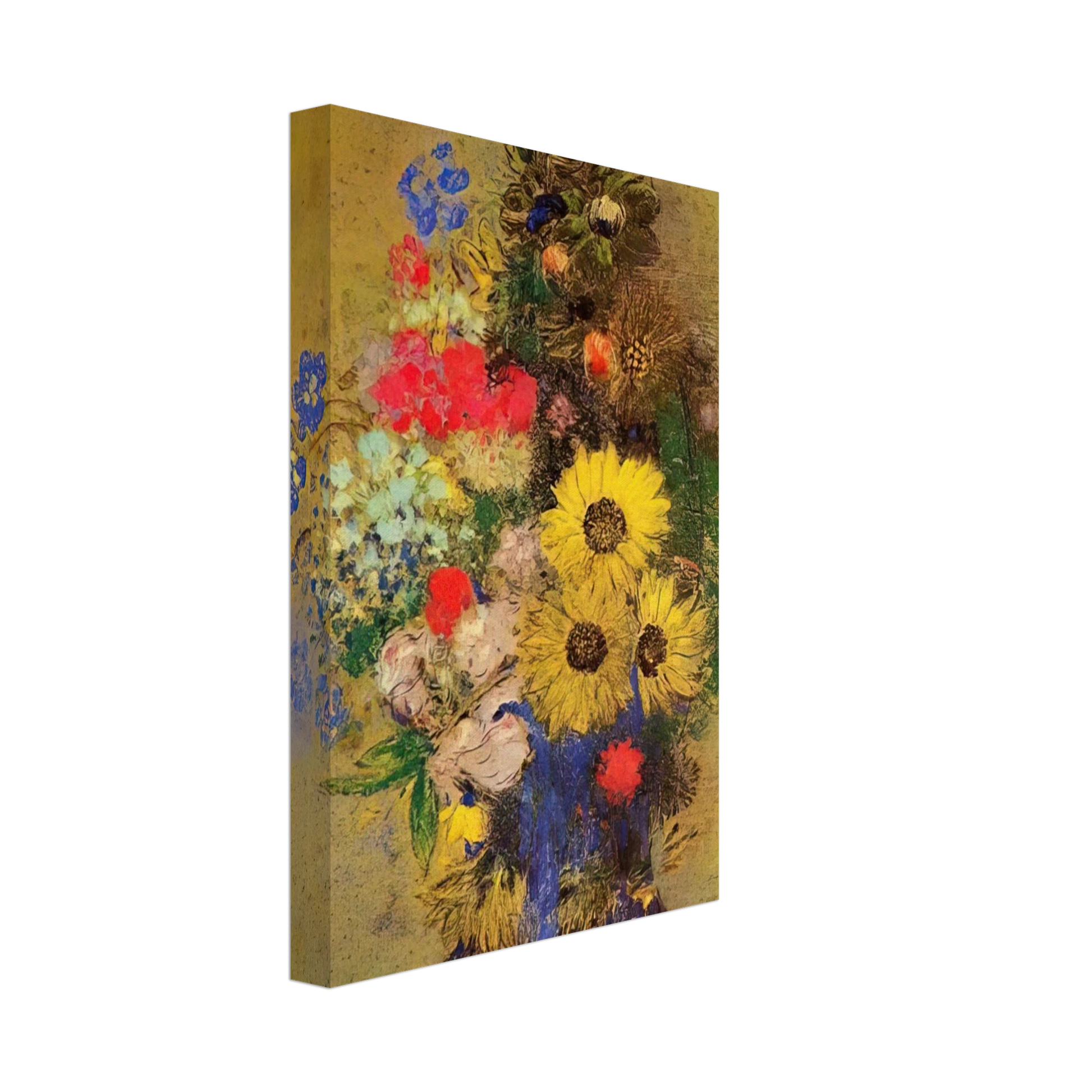 Odilon Redon - VASE OF FLOWERS 12 Canvas - 40x60 cm / 16x24 inches-canvas