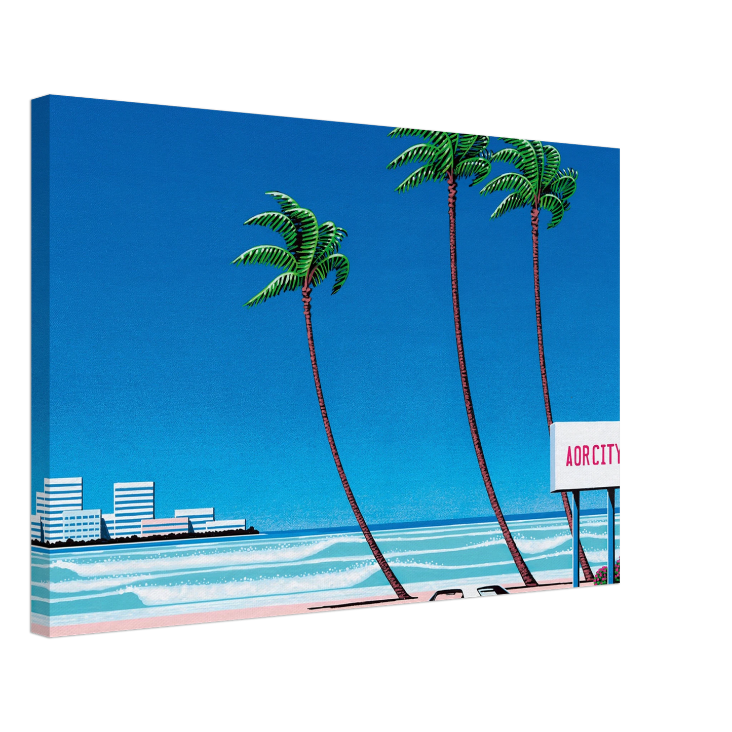 Hiroshi Nagai - Light Mellow Sealine Canvas - 40x60 cm / 16x24 inches-canvas