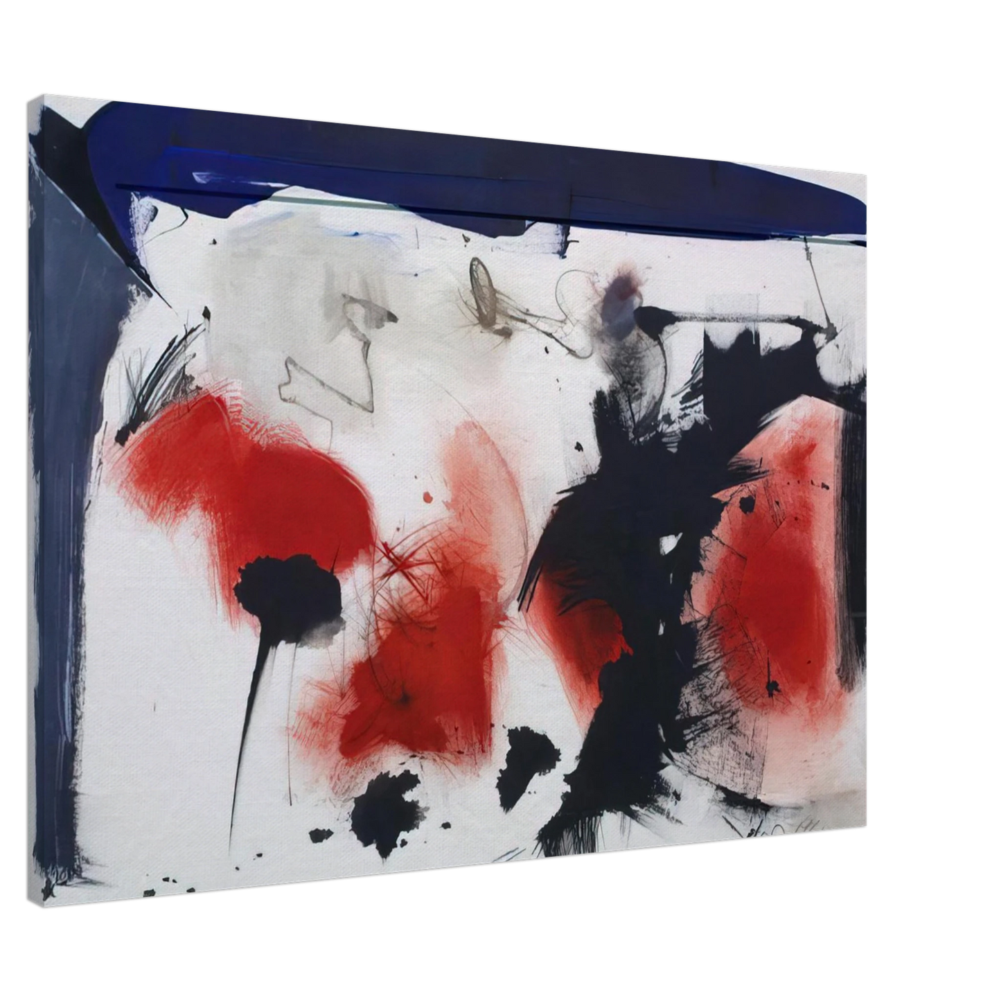 Hassel Smith - Untitled #10 - 1986 Canvas - 20x30 cm / 8x12 inches-canvas