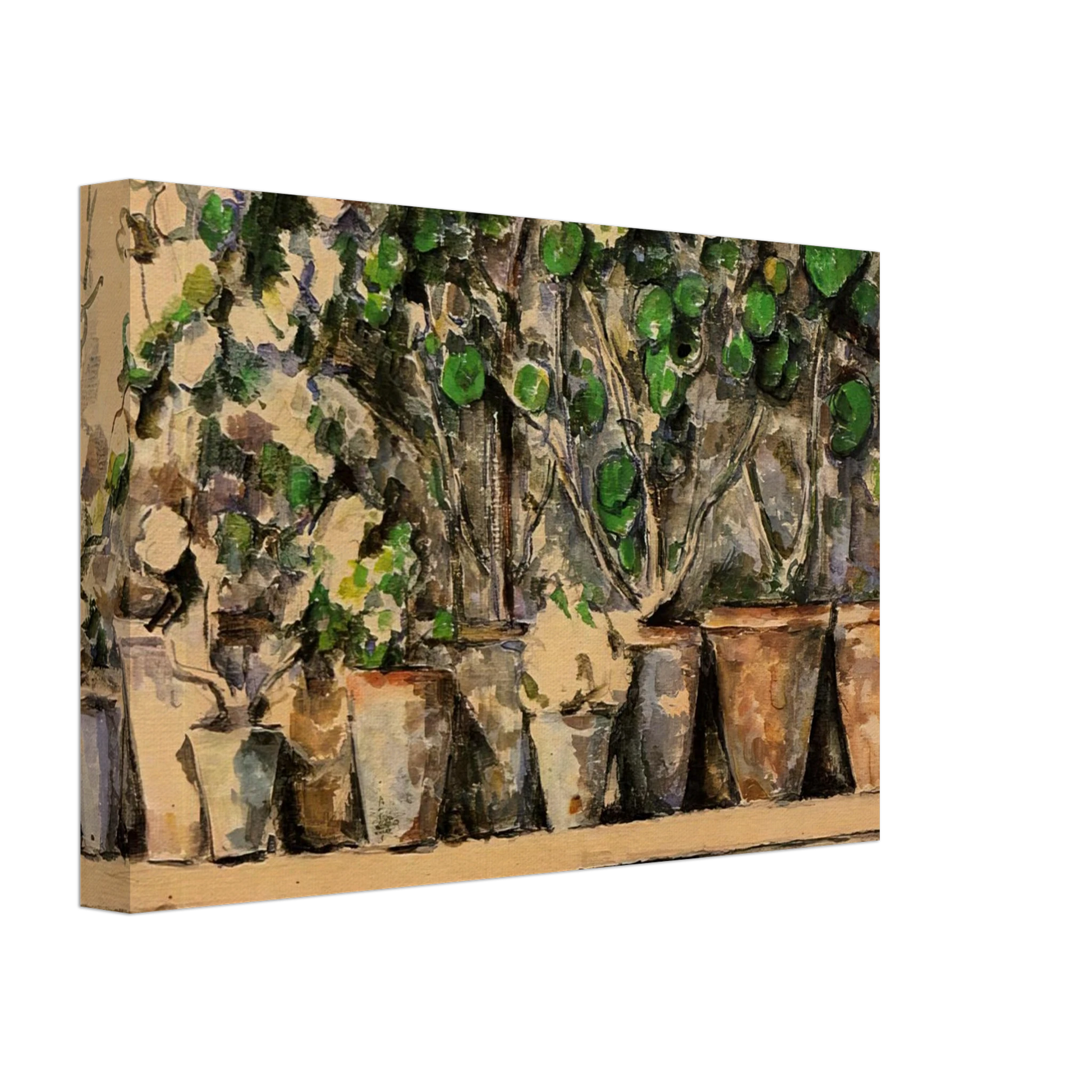 Paul Cezanne - Flower Pots Canvas - 40x60 cm / 16x24 inches-canvas