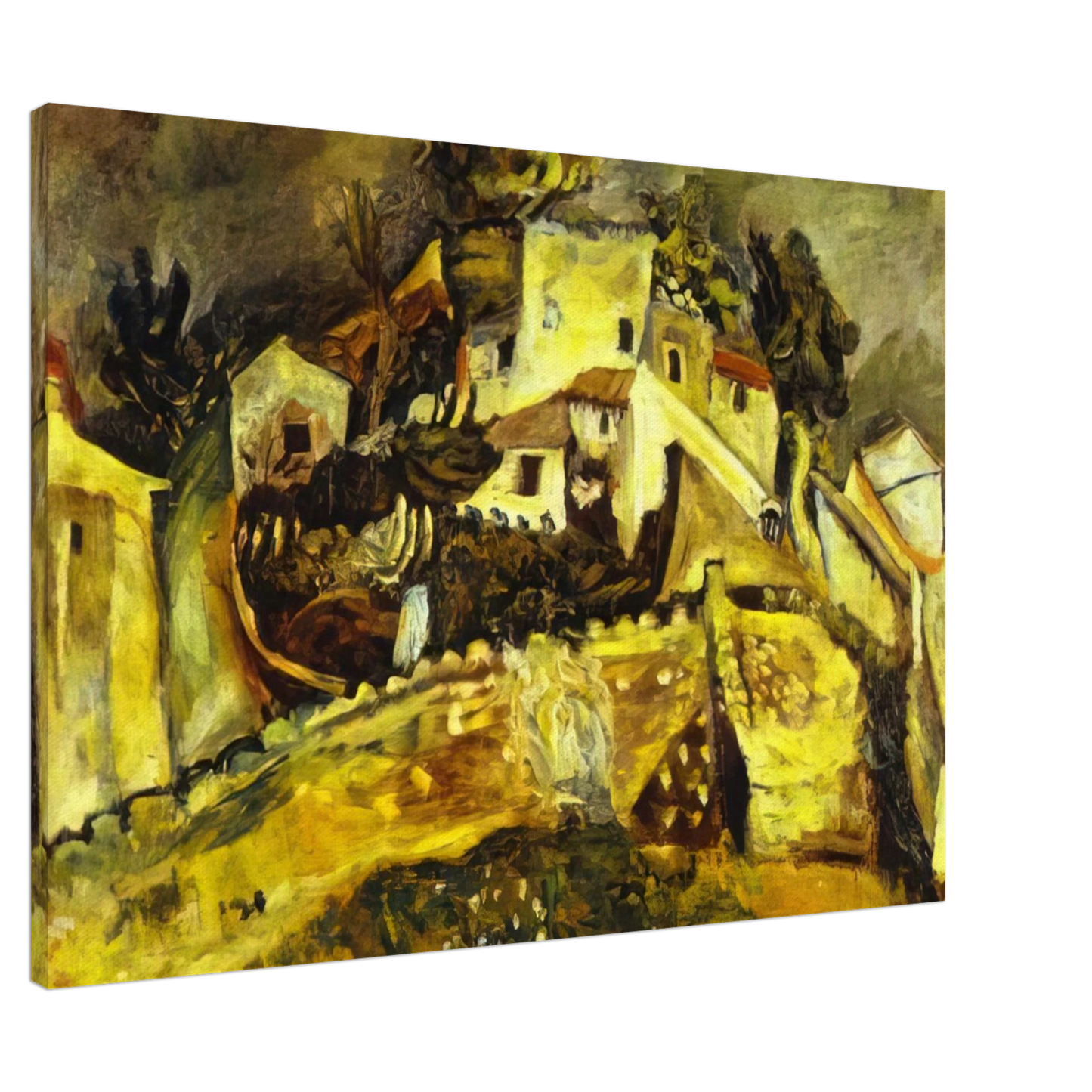 Chaim Soutine - LANDSCAPE AT CAGNES Canvas - 20x30 cm / 8x12 inches-canvas