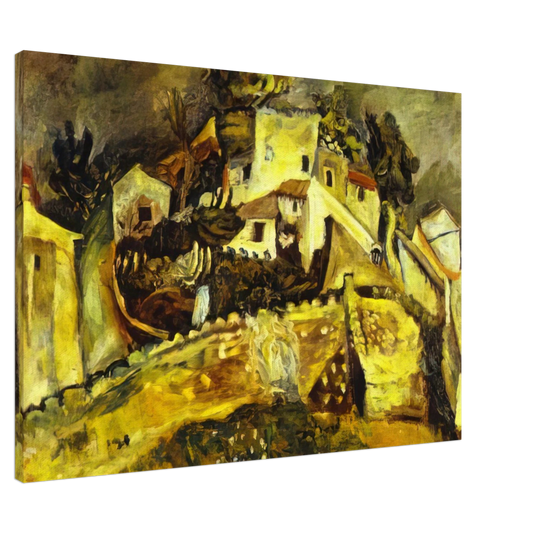 Chaim Soutine - LANDSCAPE AT CAGNES Canvas - 20x30 cm / 8x12 inches-canvas