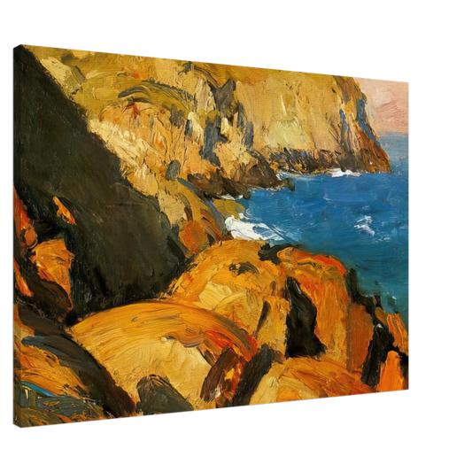 Edward Hopper - Blackhead, Monhegan Canvas - 20x30 cm / 8x12 inches-canvas