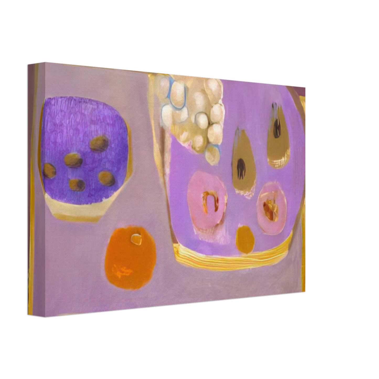 Mary Fedden - Mauve Still Life - 1968 Canvas - 70x100 cm / 28x40 inches-canvas
