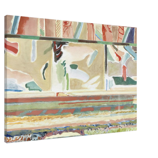 Menez - Paisagem II, Portalegre tapestry card - Lyrical Abstraction Canvas - 20x30 cm / 8x12 inches-canvas