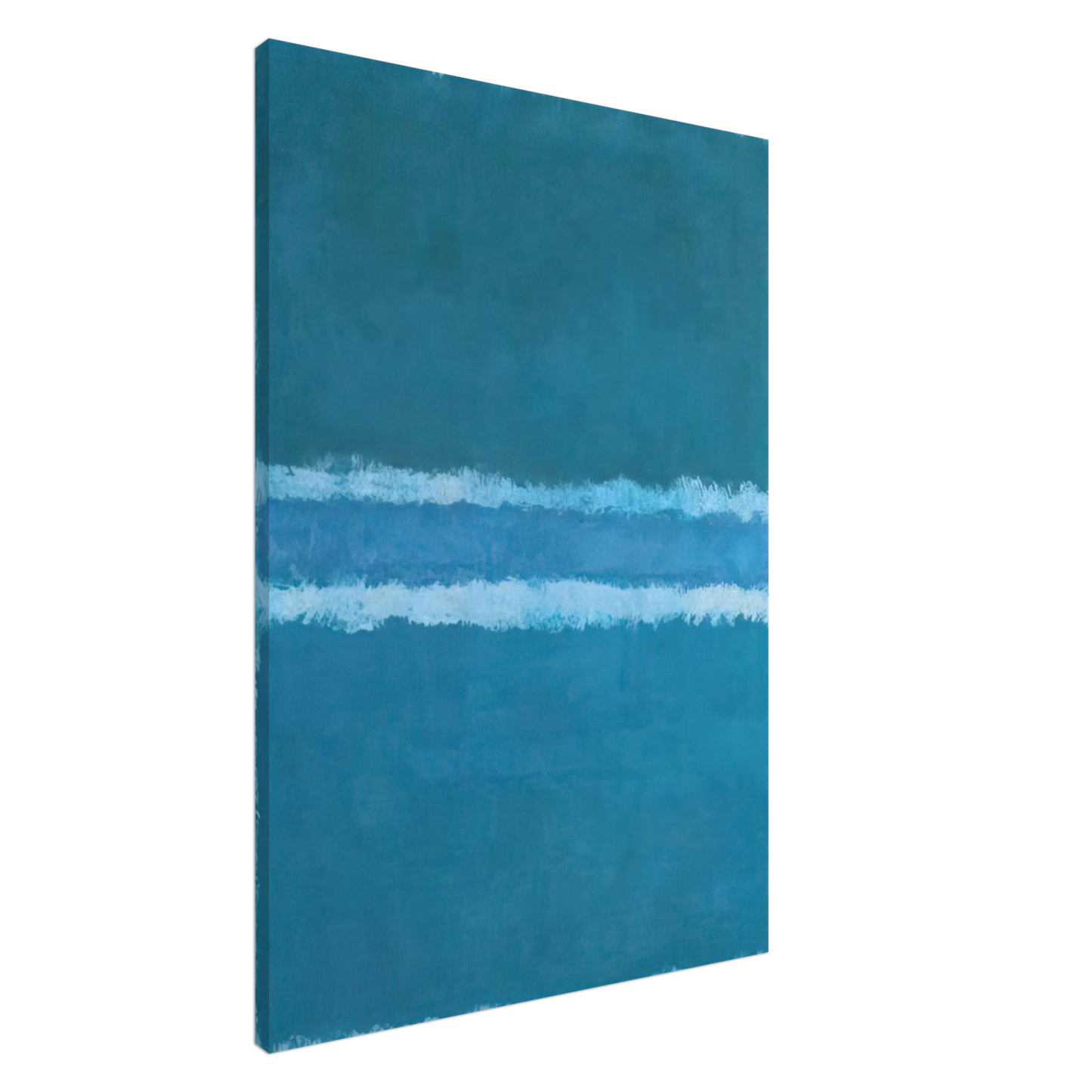 Mark Rothko - Untitled Blue Divided by Blue - 1966 Canvas - 20x30 cm / 8x12 inches-canvas
