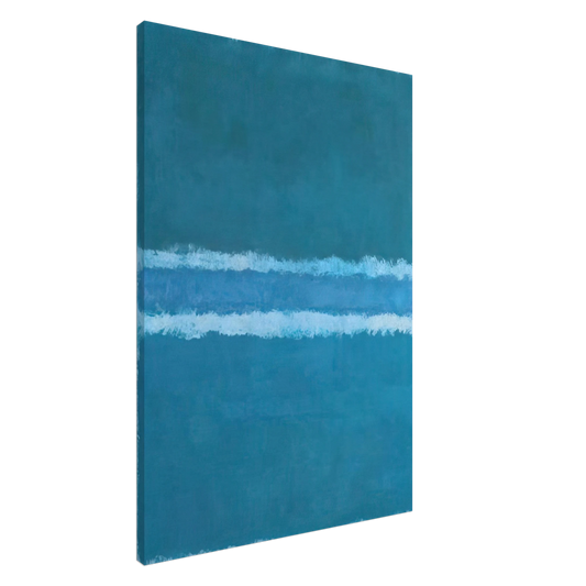 Mark Rothko - Untitled Blue Divided by Blue - 1966 Canvas - 20x30 cm / 8x12 inches-canvas