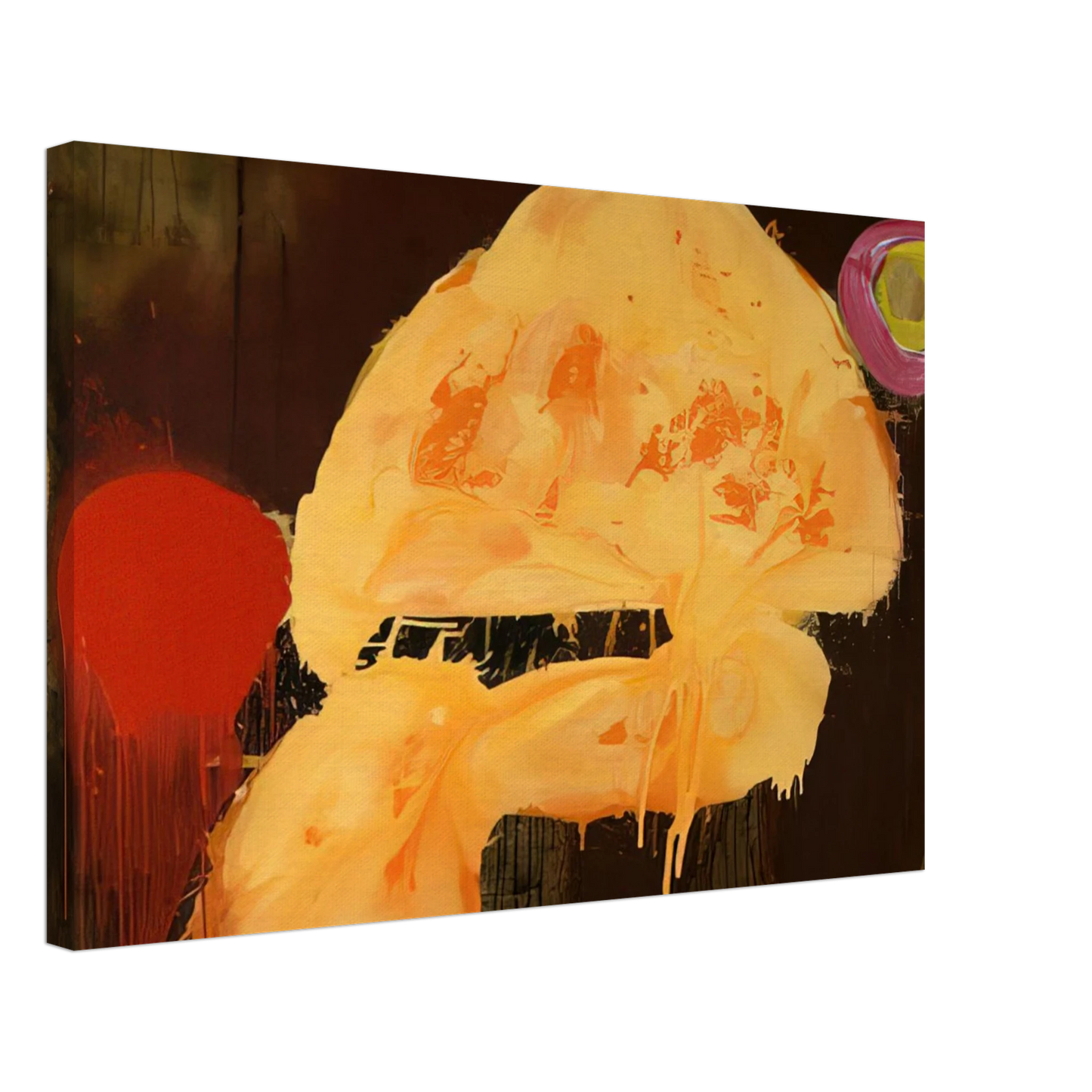 John Hoyland - Quas 23.1.86 - 1986 Canvas - 70x100 cm / 28x40 inches-canvas
