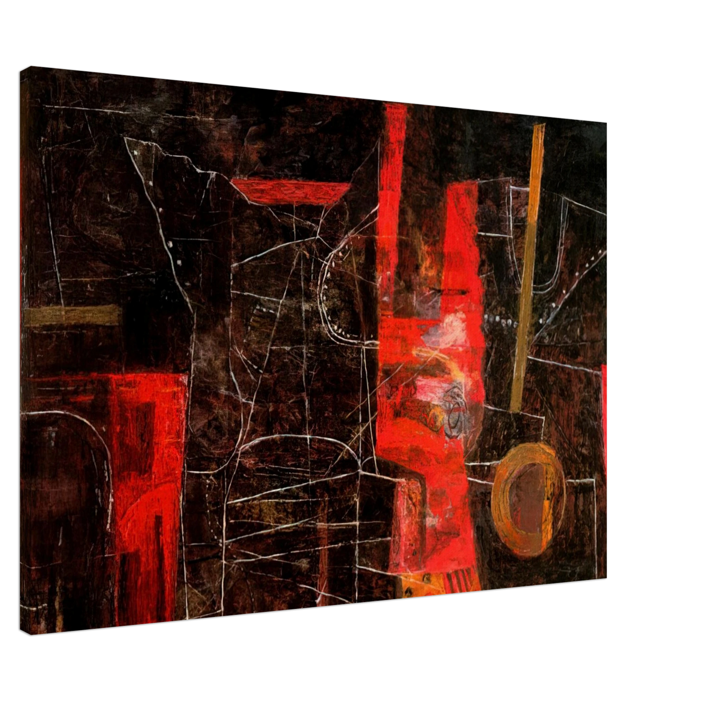 Philip Guston - THE TORMENTORS 1948 Canvas - 20x30 cm / 8x12 inches-canvas