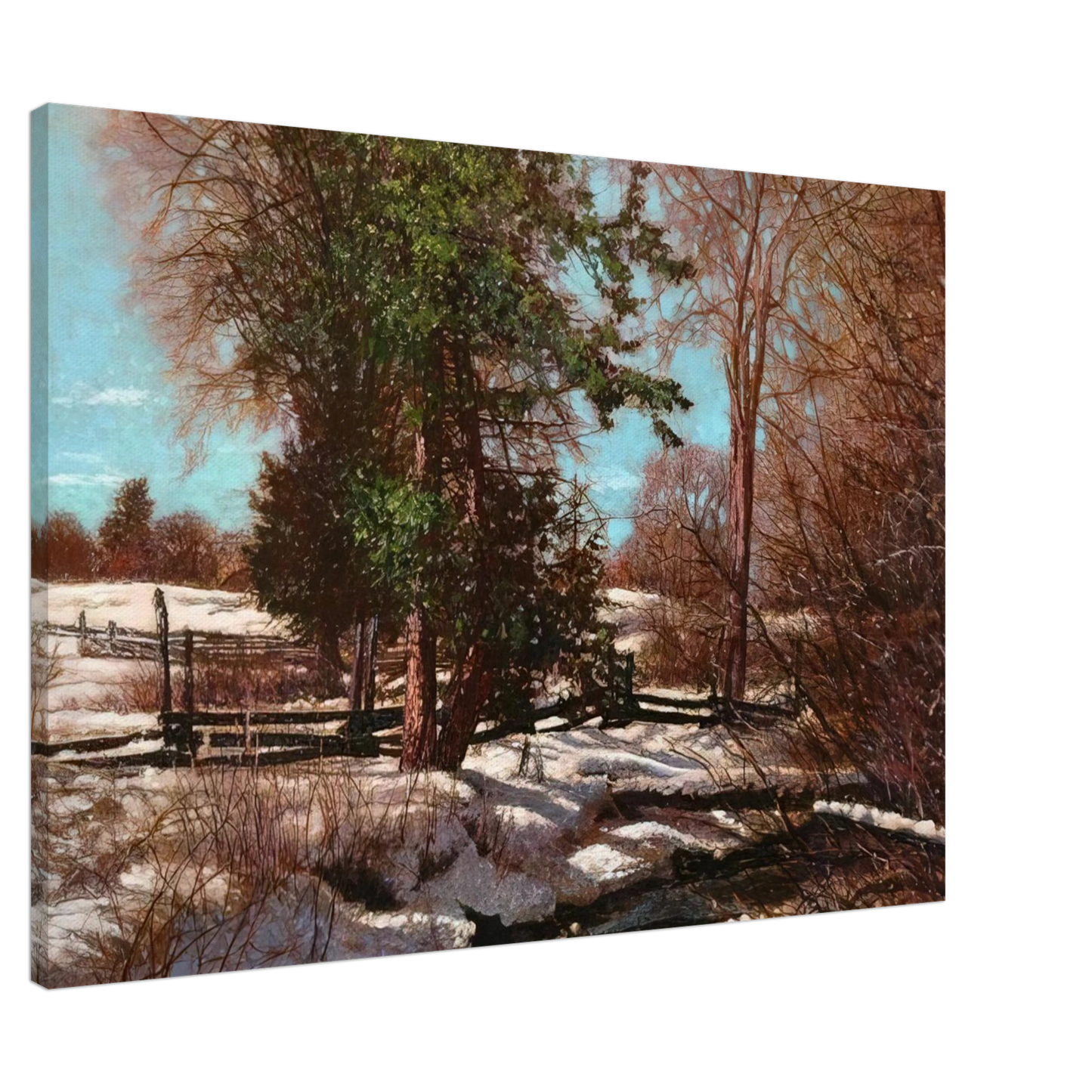 Frank Johnston - Promise of Spring - 1930 Canada Canvas - 20x30 cm / 8x12 inches-canvas