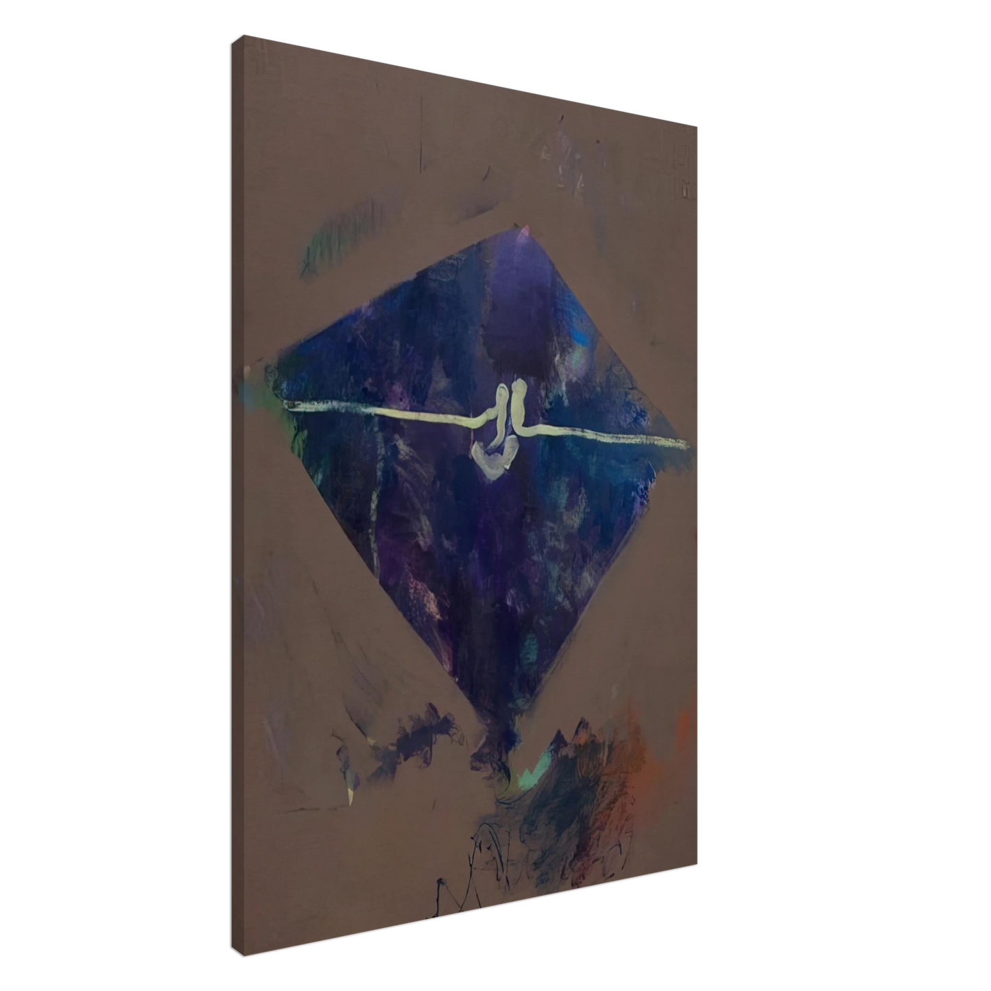 John Altoon - Untitled Sunset Series 33  - 1965 Canvas - 20x30 cm / 8x12 inches-canvas