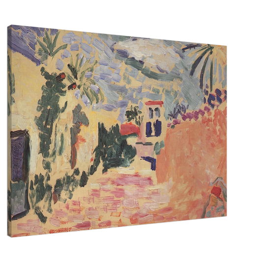 Henri Matisse - STREET AT BISKRA 1906 Canvas - 20x30 cm / 8x12 inches-canvas