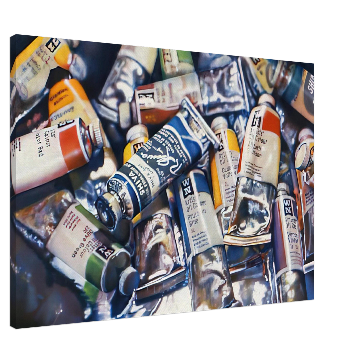 Audrey Flack - SHIVA BLUE 1973 Canvas - 20x30 cm / 8x12 inches-canvas