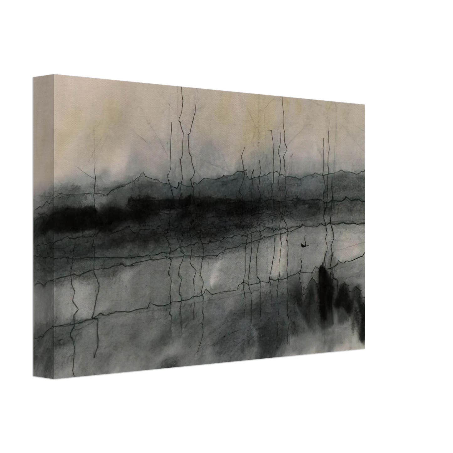 Lyonel Feininger - MYSTIC RIVER 1951 Canvas - 40x60 cm / 16x24 inches-canvas