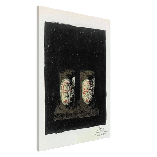 Jasper Johns - ALE CANS 1964 1 Canvas - 20x30 cm / 8x12 inches-canvas