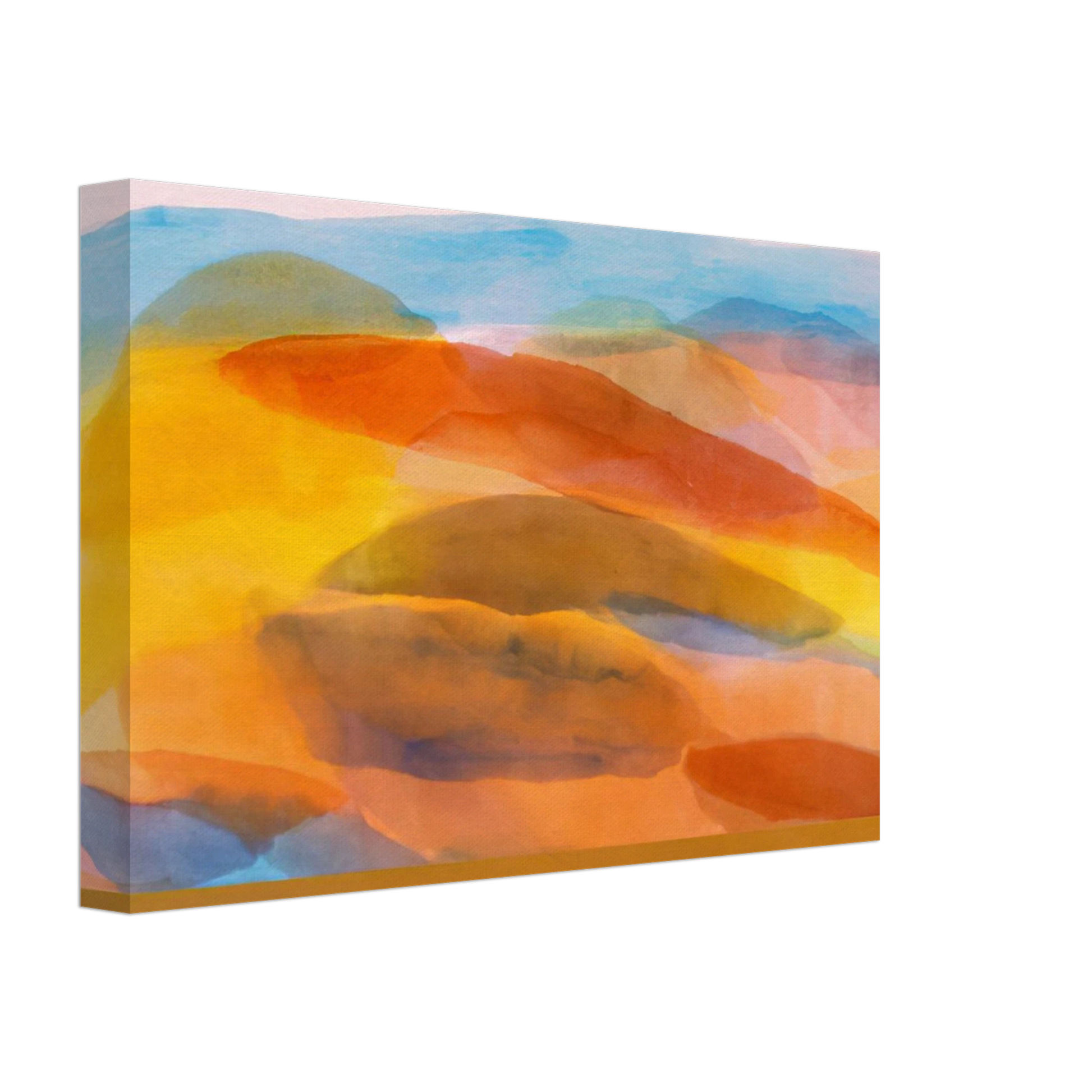 Ronnie Landfield - Golden Harvest - 1981 Canvas - 40x60 cm / 16x24 inches-canvas