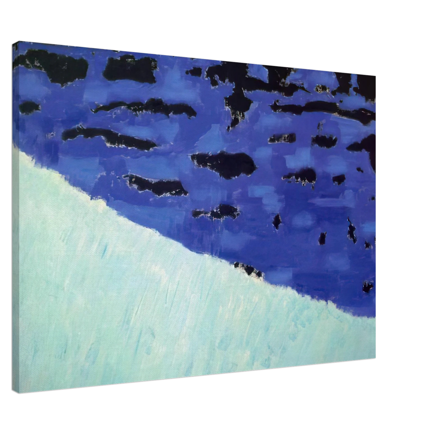 Milton Avery - Sea Grasses and Blue Sea - 1958 Canvas - 20x30 cm / 8x12 inches-canvas
