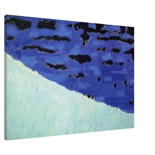Milton Avery - Sea Grasses and Blue Sea - 1958 Canvas - 20x30 cm / 8x12 inches-canvas