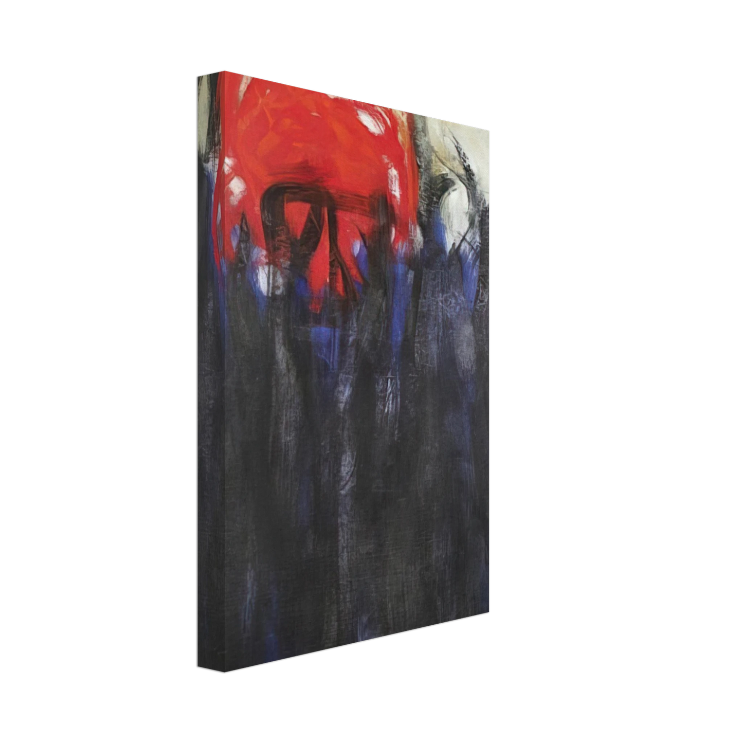 Theodoros Stamos - Untitled Columns of Fire - 1956 Canvas - 40x60 cm / 16x24 inches-canvas