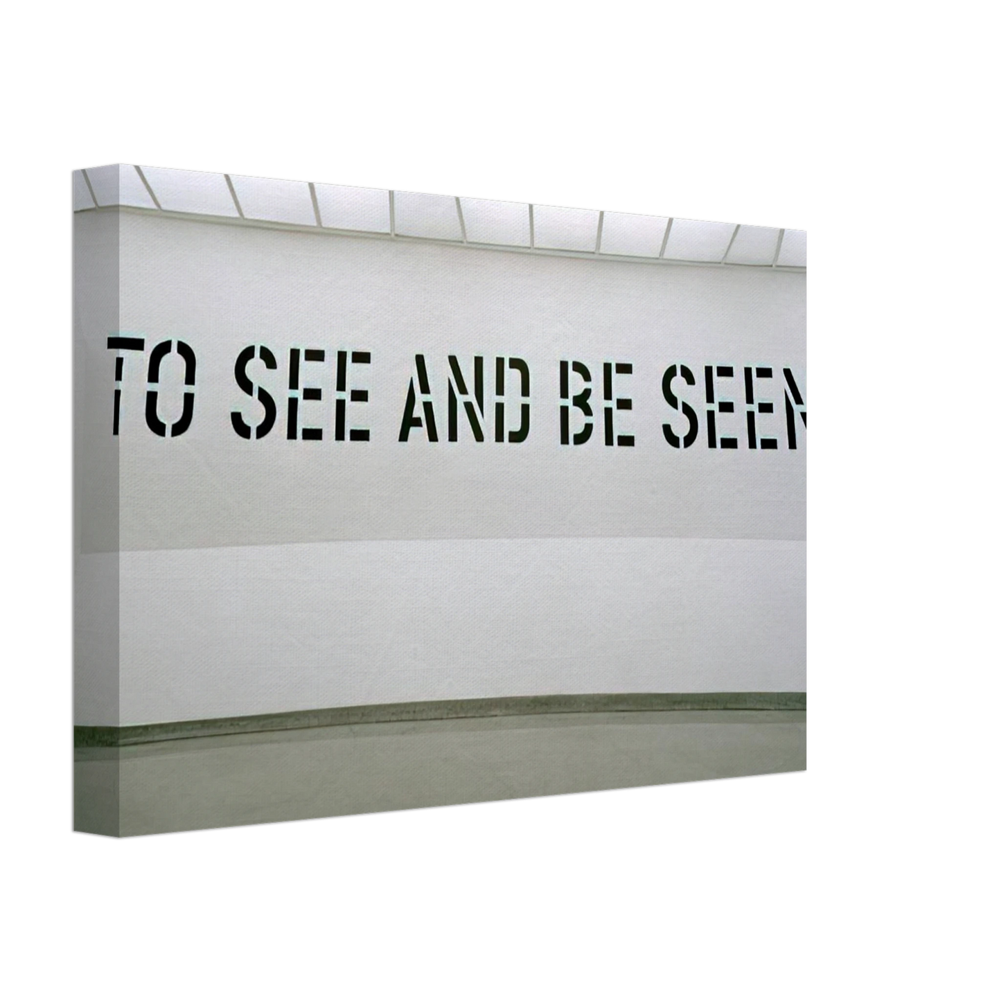 Lawrence Weiner - To See and Be Seen - 1972 Canvas - 40x60 cm / 16x24 inches-canvas