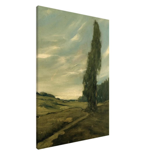 Xavier Martinez - Contra Costa Landscape - Tonalism Canvas - 20x30 cm / 8x12 inches-canvas
