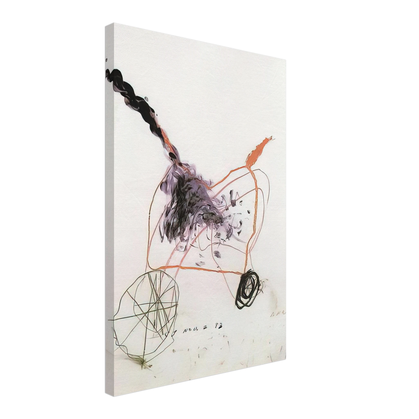 Cy Twombly - Anabasis Canvas - 70x100 cm / 28x40 inches-canvas